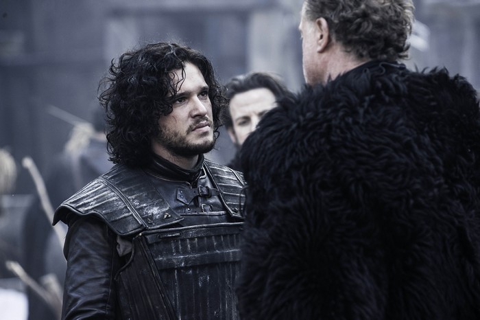 Jon Snow face à Alliser Thorne